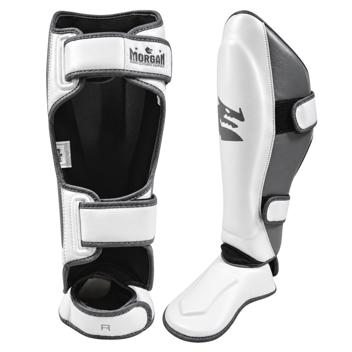 Morgan White Knight Shin & Instep Protectors
