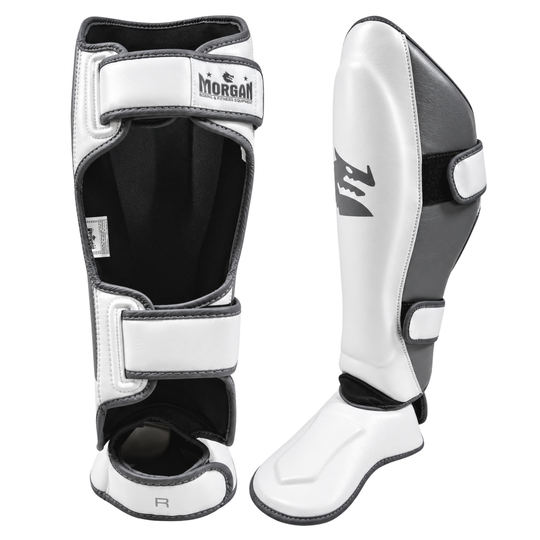 Morgan White Knight Shin & Instep Protectors