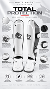 Morgan White Knight Shin & Instep Protectors