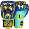 SKS UV Tiger Blue Muay Thai Gloves Muay Thai Gloves SKS Blue/Yellow/Purple 10oz 