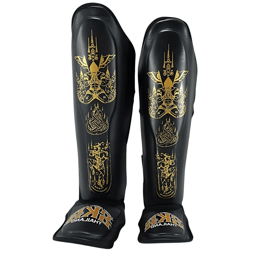 SKS Sakyant Muay Thai Shin Guards - Black