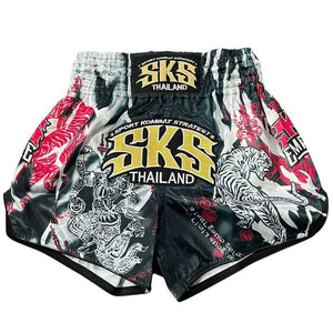 SKS Claw Muay Thai Shorts - White