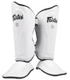 Fairtex Ultra Ergo Shin Guards - White