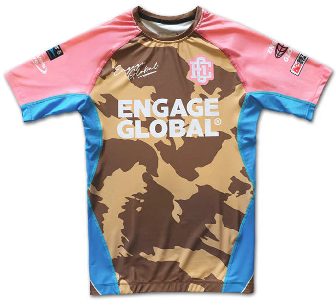 Engage Miami Camo Short Sleeve Rash Guard