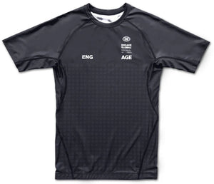 Engage Grid Tech Short Sleeve Rash Guard - Black