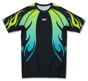Engage Nebula Short Sleeve Rash Guard - Blue