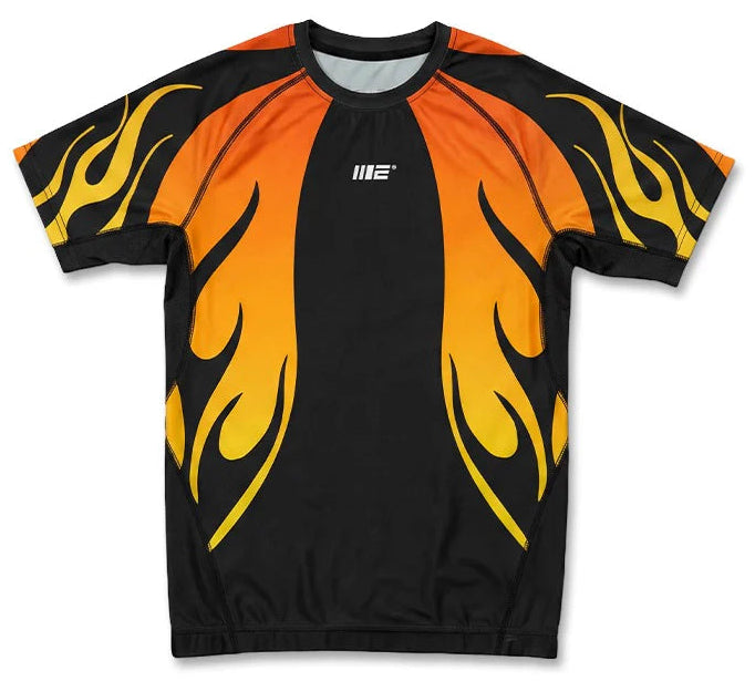 Engage Nebula Short Sleeve Rash Guard - Orange