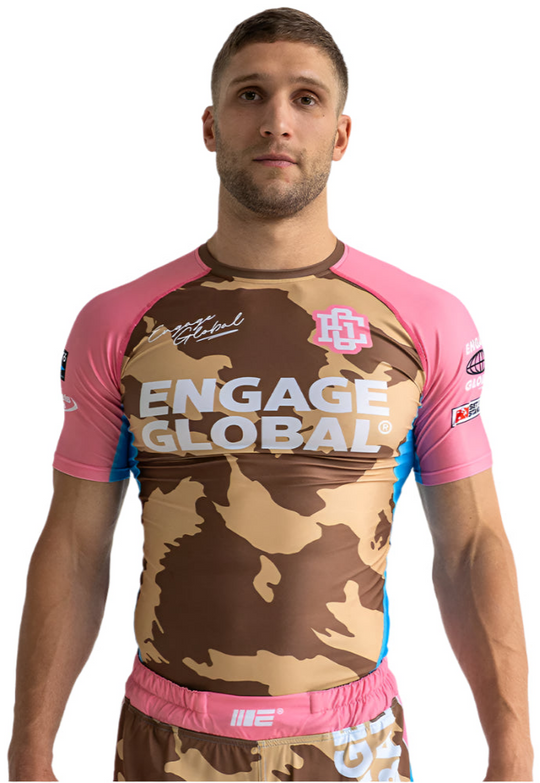 Engage Miami Camo Short Sleeve Rash Guard
