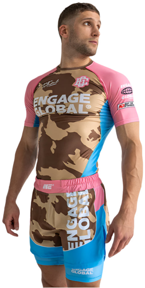 Engage Miami Camo Short Sleeve Rash Guard