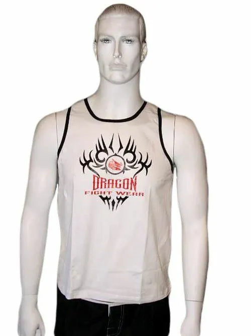 Morgan Dragon Singlet - White