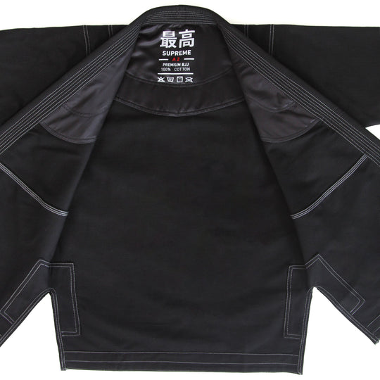 SMAI Supreme Brazilian Jiu Jitsu Uniform - Black