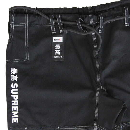 SMAI Supreme Brazilian Jiu Jitsu Uniform - Black