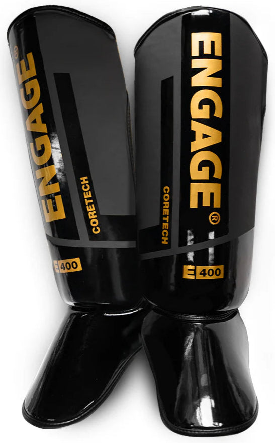 Engage E-Series Shin Guards - Black/Gold