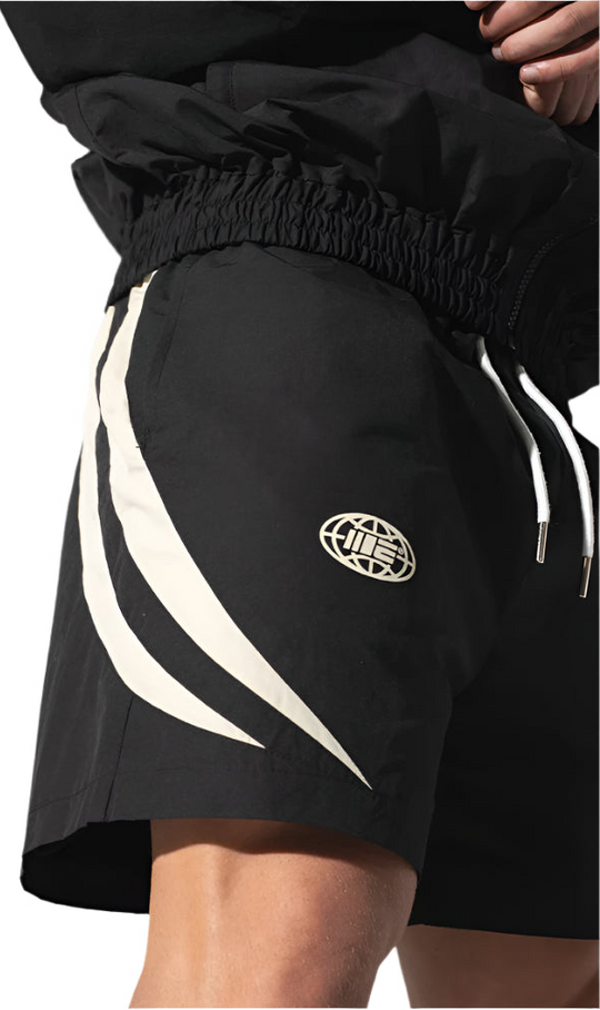 Engage Champion Mentality Track Shorts - Black/White