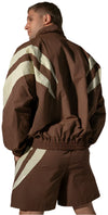 Engage Champion Mentality Track Shorts - Brown/White
