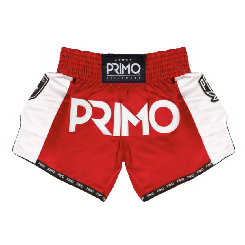 Primo Free Flow Muay Thai Shorts - Stadium Classic Red