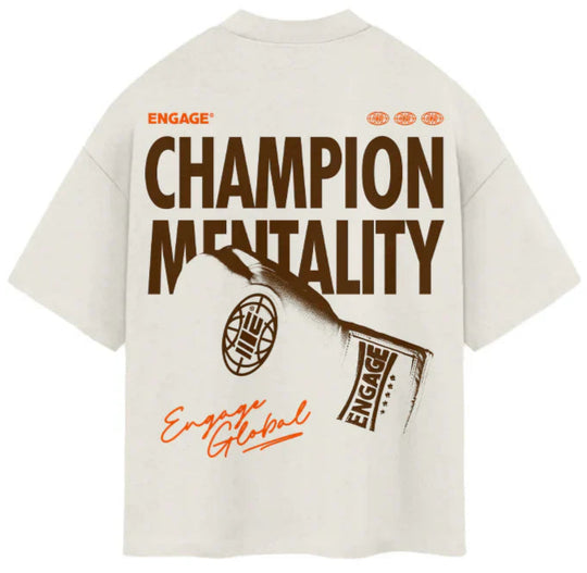 Engage 'Mentality' T-Shirt - Off-White