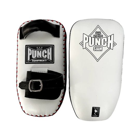 Punch Thai Pad - Siam™ - Leather- Single Strap Buckle - White