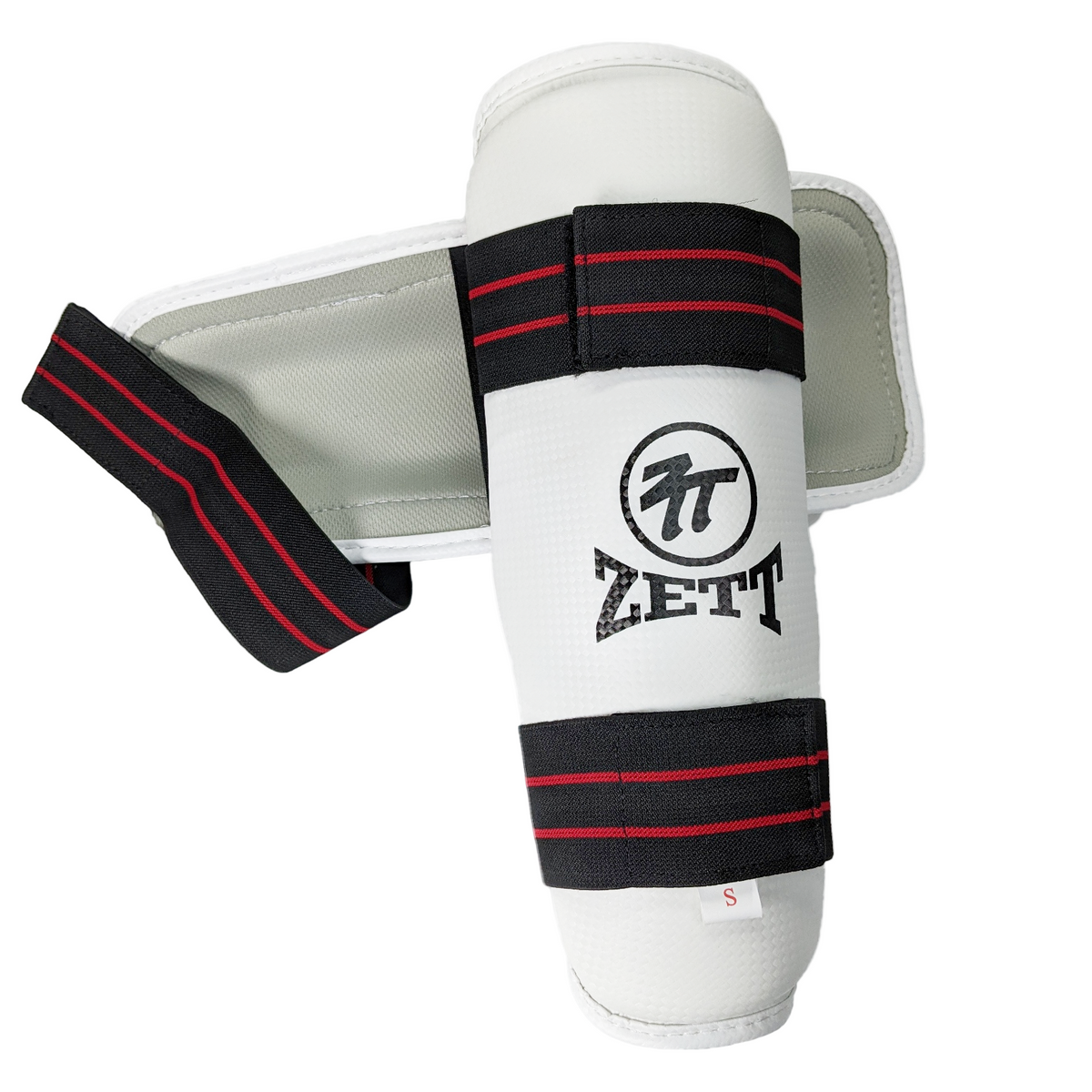 Zett TKD Fighter Shin Guards - White