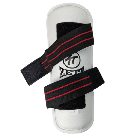 Zett TKD Fighter Shin Guards - White