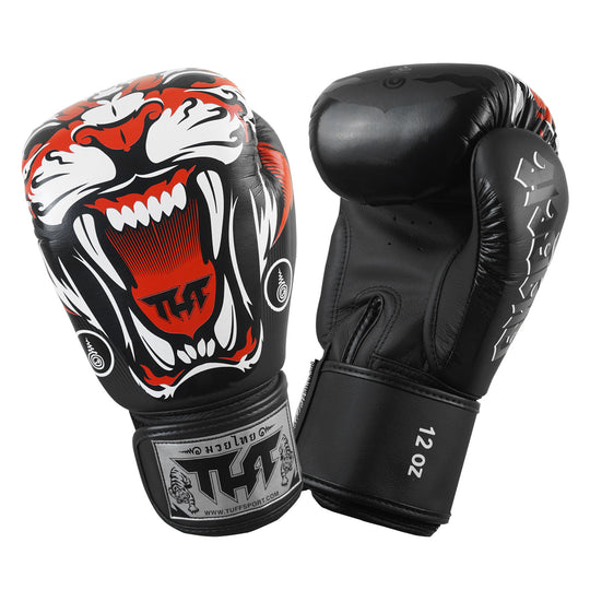 Tuff Tiger Boxing Gloves - Black