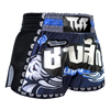 Tuff Blue War Elephant Retro Muay Thai Shorts