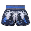 Tuff Blue War Elephant Retro Muay Thai Shorts