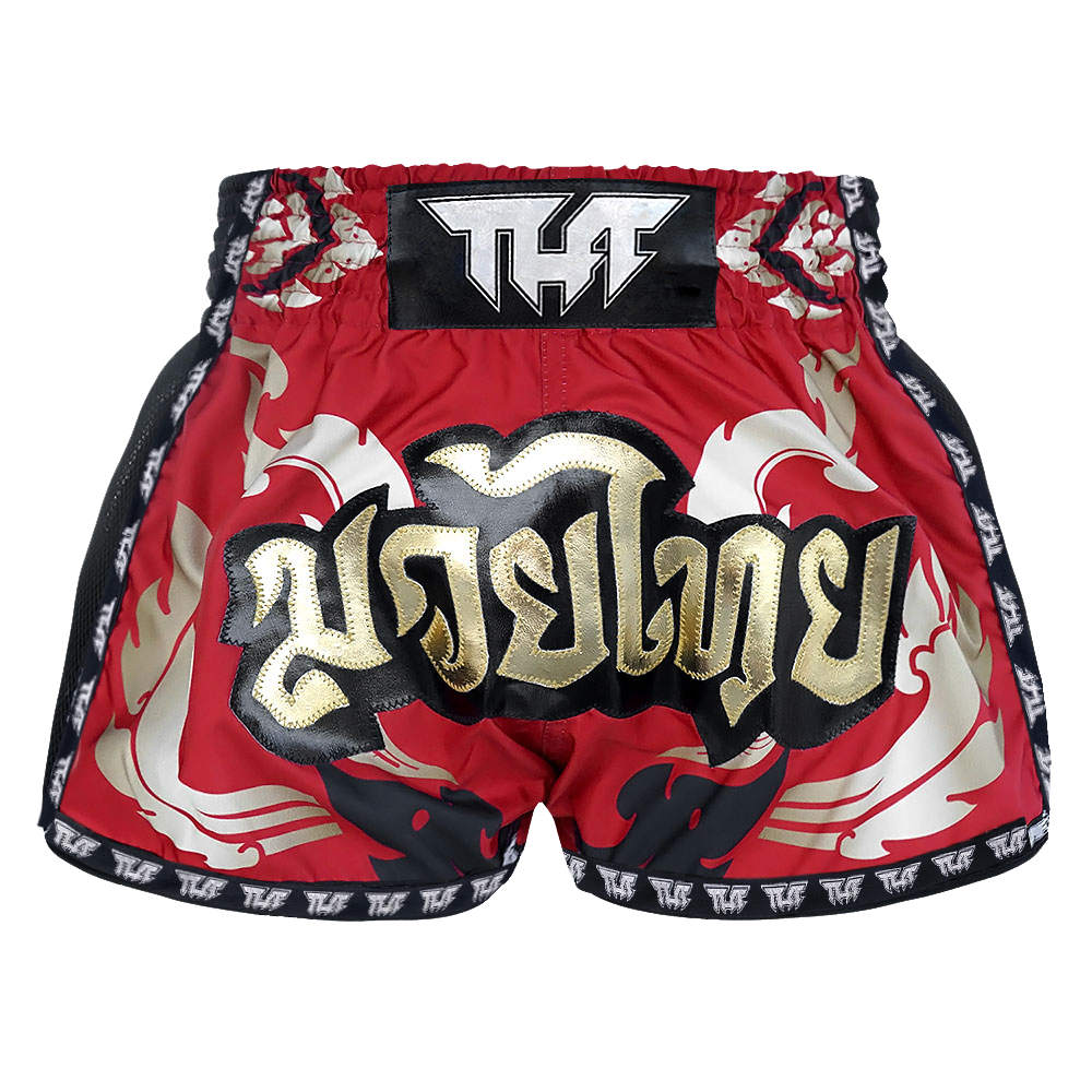 Tuff Red Yantra Retro Muay Thai Shorts