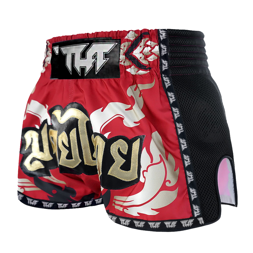 Tuff Red Yantra Retro Muay Thai Shorts