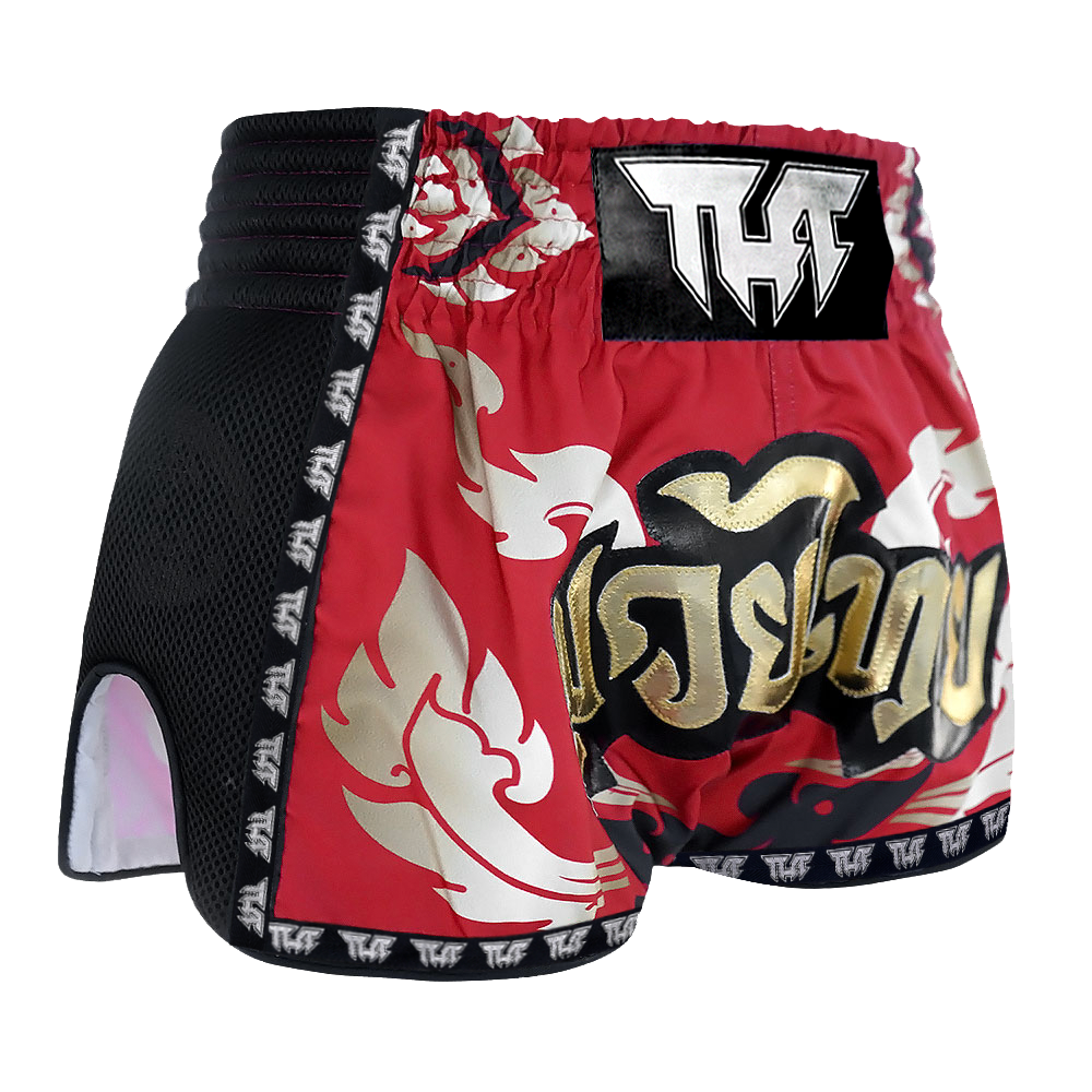 Tuff Red Yantra Retro Muay Thai Shorts