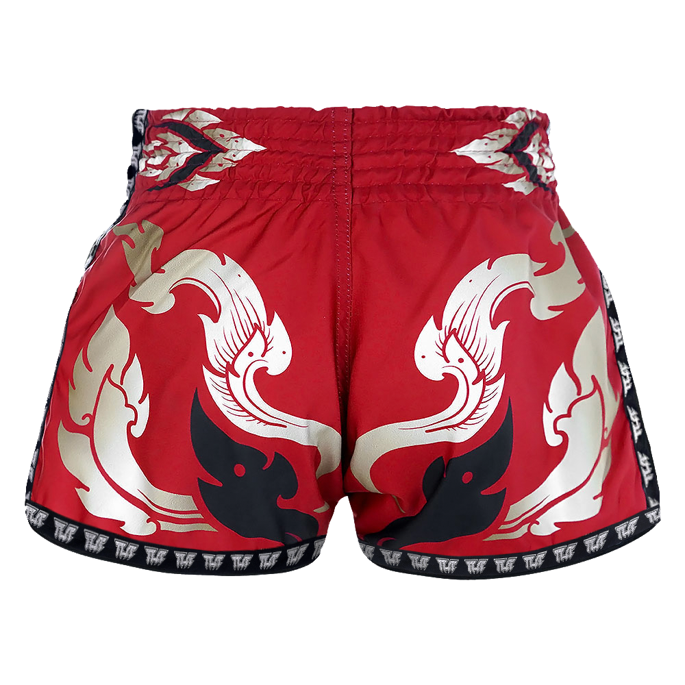 Tuff Red Yantra Retro Muay Thai Shorts