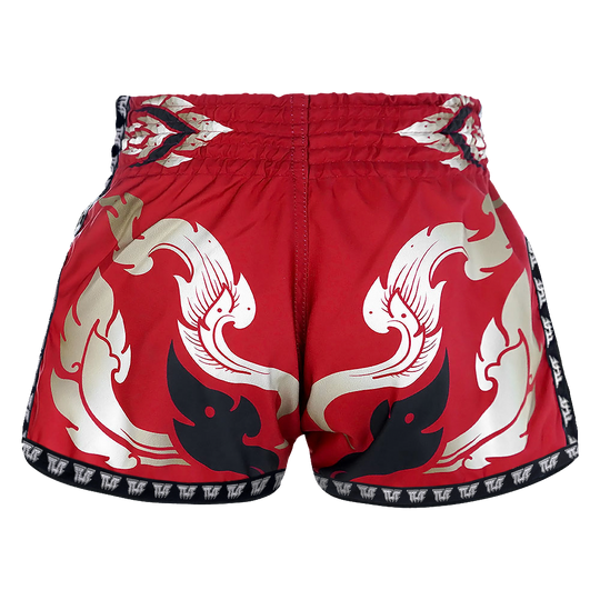 Tuff Red Yantra Retro Muay Thai Shorts