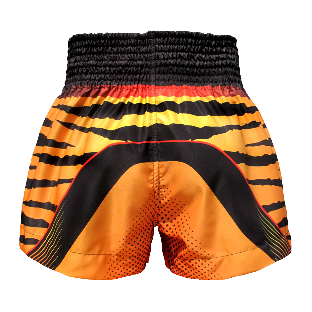 Tuff Orange Cruel Tiger Thai Boxing Shorts
