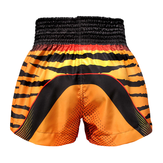 Tuff Orange Cruel Tiger Thai Boxing Shorts