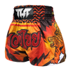 Tuff Orange Double Tiger Thai Boxing Shorts