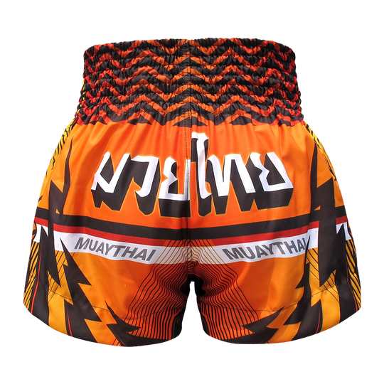 Tuff Orange Double Tiger Thai Boxing Shorts