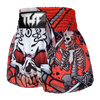 Tuff Black Devil Skull Thai Boxing Shorts