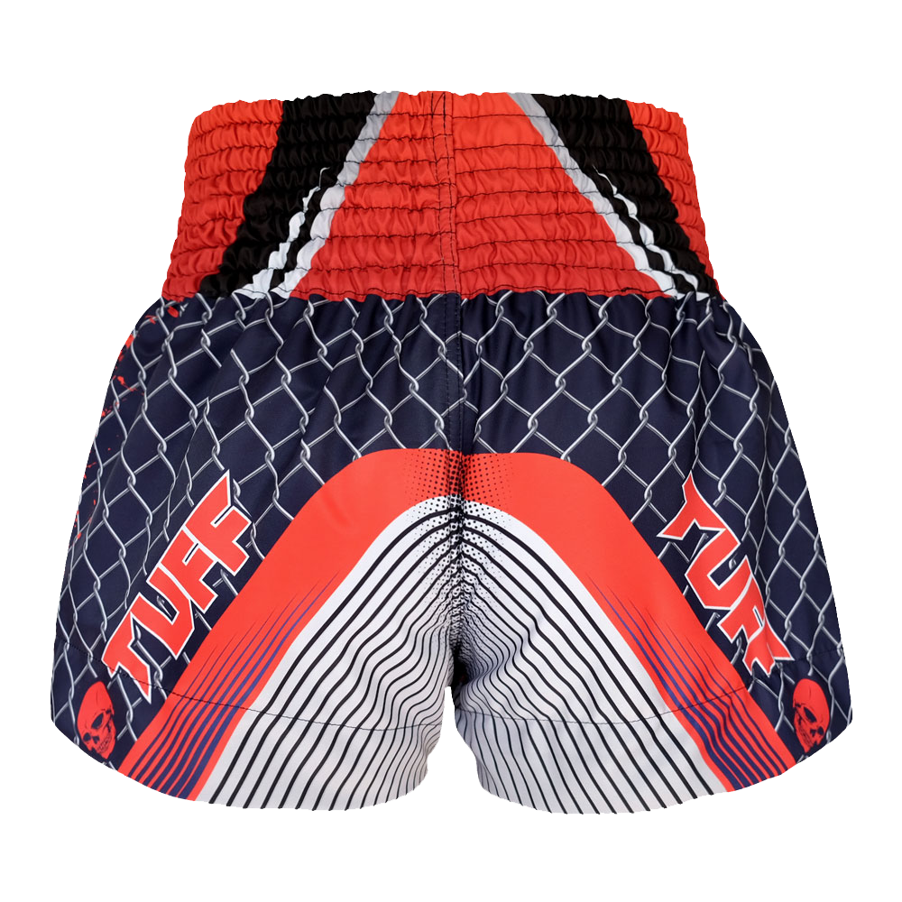 Tuff Black Devil Skull Thai Boxing Shorts