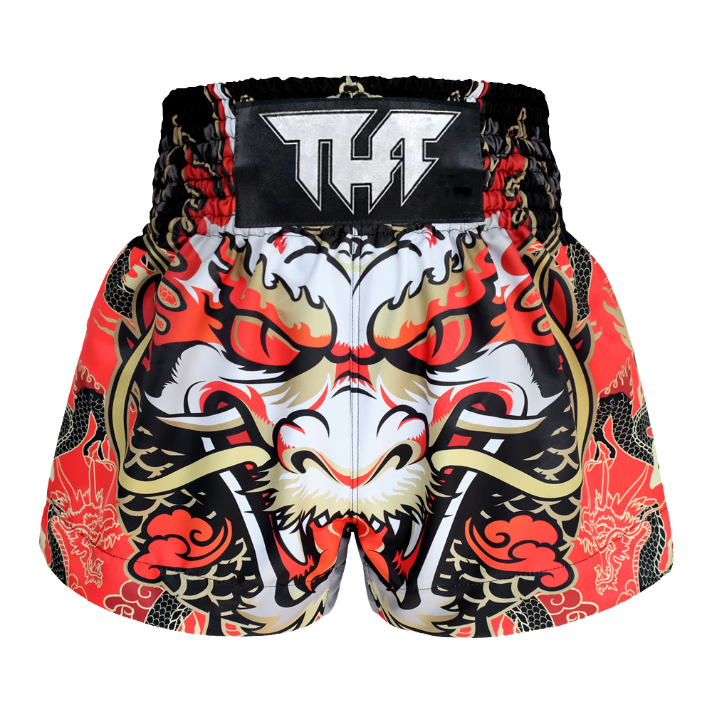 Tuff Red Dragon King Thai Boxing Shorts