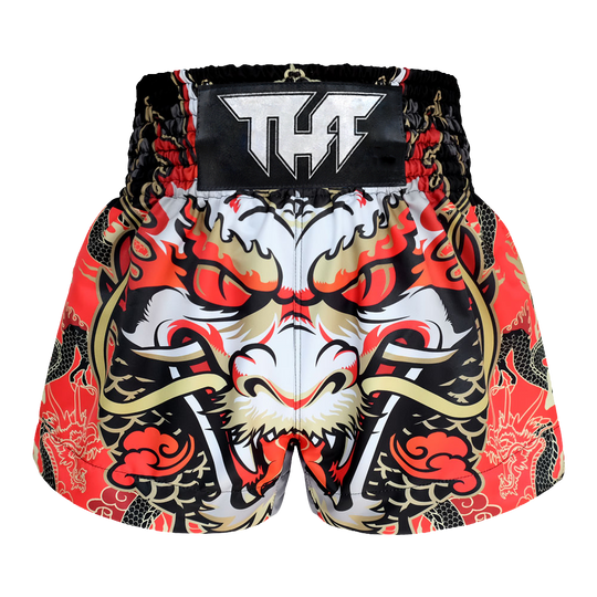 Tuff Red Dragon King Thai Boxing Shorts