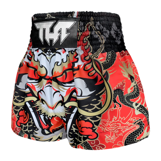 Tuff Red Dragon King Thai Boxing Shorts