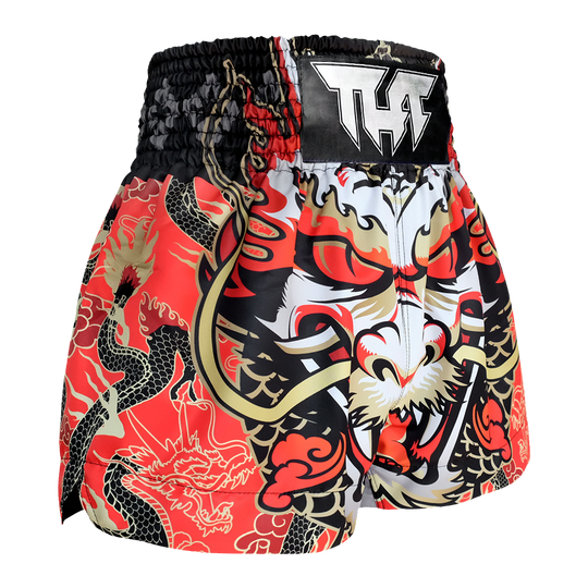 Tuff Red Dragon King Thai Boxing Shorts