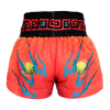 Tuff White With Blue Chinese Dragon Thai Boxing Shorts