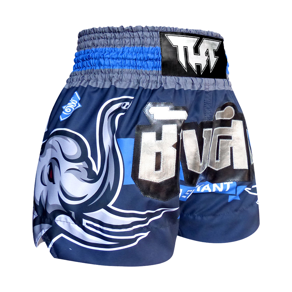 Tuff Blue War Elephant Thai Boxing Shorts