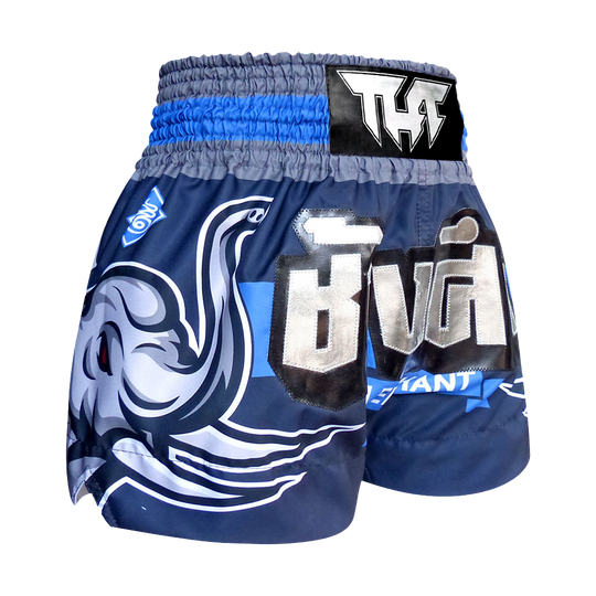 Tuff Blue War Elephant Thai Boxing Shorts