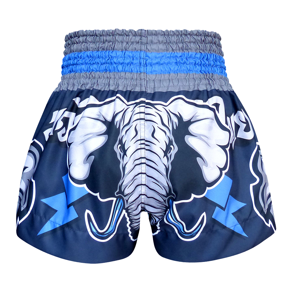Tuff Blue War Elephant Thai Boxing Shorts