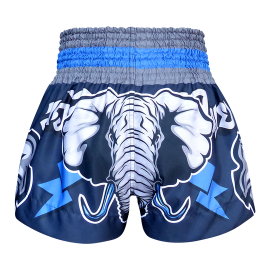 Tuff Blue War Elephant Thai Boxing Shorts