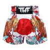 Tuff White Japanese Koi Fish Thai Boxing Shorts
