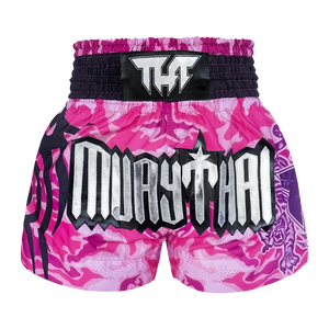 Tuff Pink Camouflage Thai Boxing Shorts