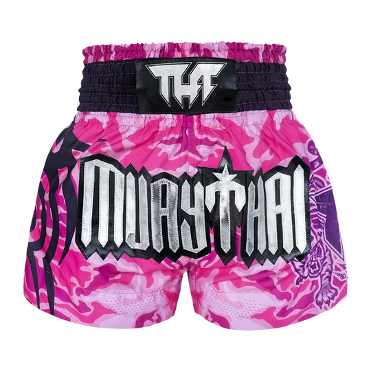 Tuff Pink Camouflage Thai Boxing Shorts